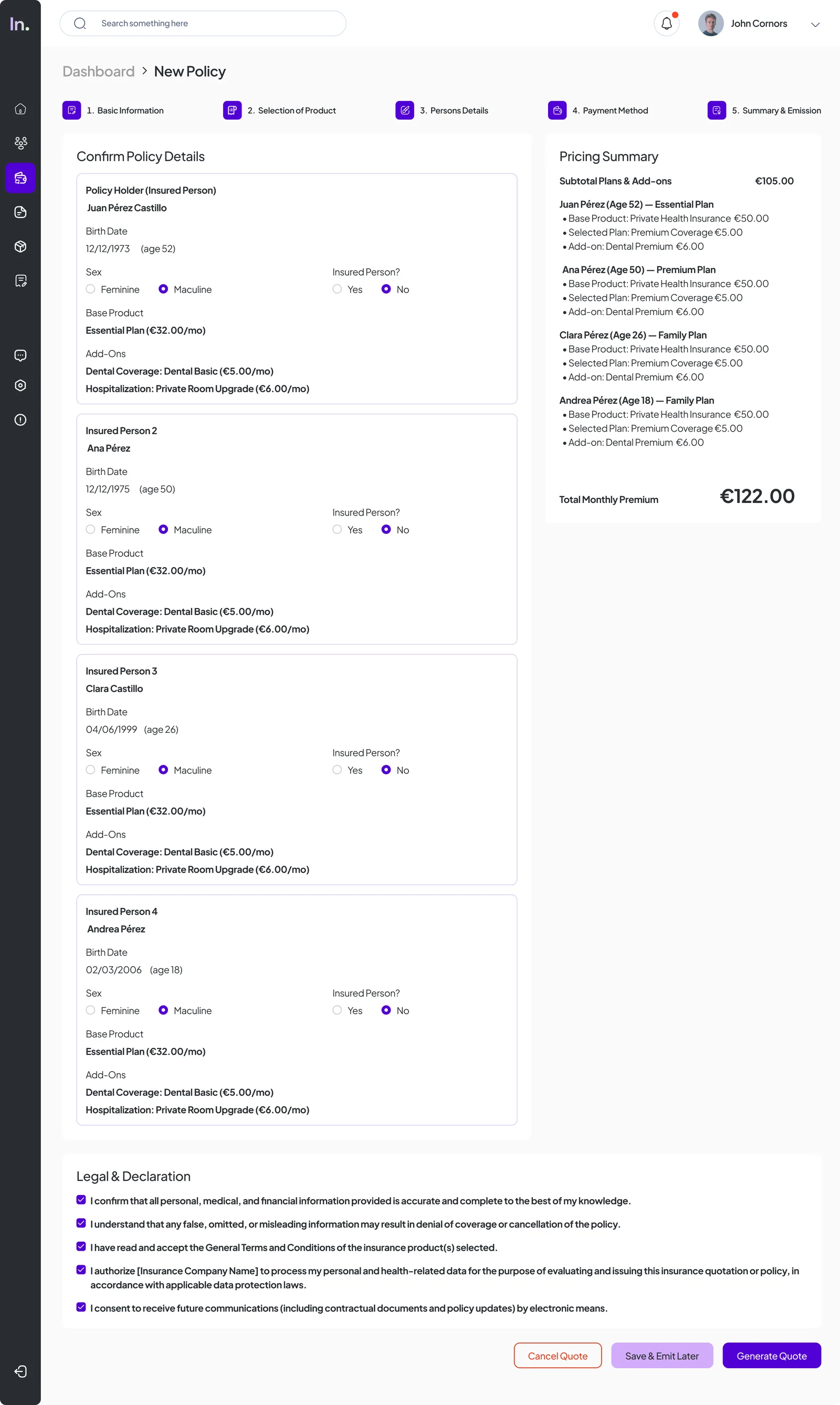 Step 5 — Summary & Emission
